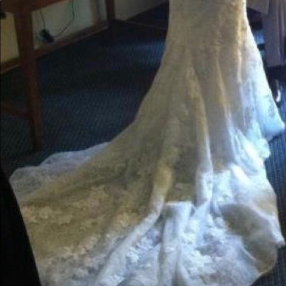 Luxury Liv Harris strapless wedding dress USED.